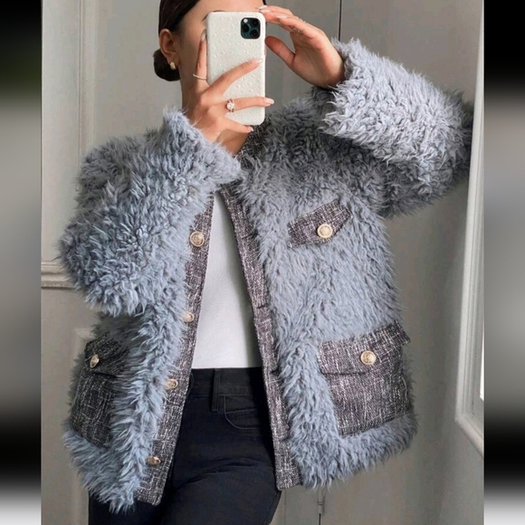 Women Fluffy Coats - Picture 1 of 5